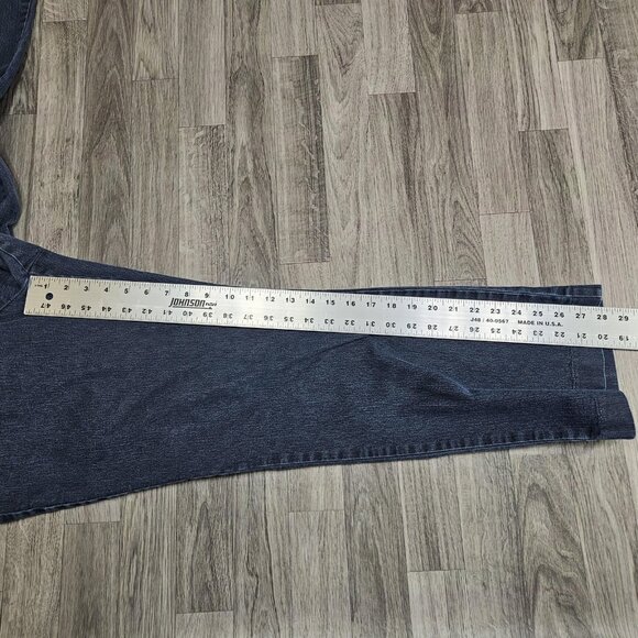 St Johns Bay Jeans Womens 16P Blue Straight Leg Stretch Denim Pants Casual - Picture 11 of 13